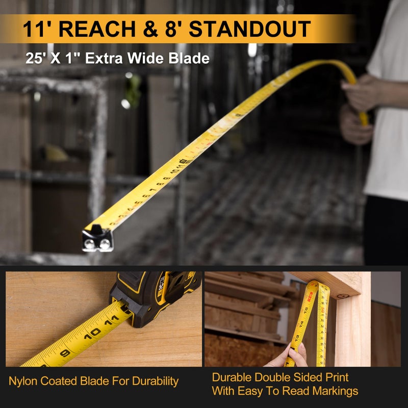 Prexiso PREXISO 2-in-1 Laser Tape Measure - NOT DIGITAL TAPE - 135Ft Rechargeable Laser Measurement Tool & 16Ft Measuring Tape Movable Magnetic Hook - Pythagorean, Area, Volume, Ft/Ft+in/in/M Unit-NOT Digital  - Image 4