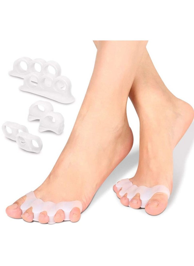 1 Pair Silicone Hallux Valgus Corrector Toe Separators Bunion Correctors Foot Finger Splitter Thumb Spacer Feet Spreader - Image 3