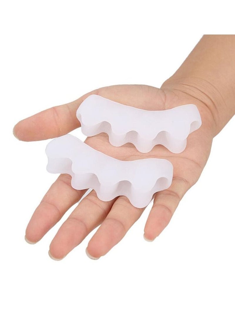 1 Pair Silicone Hallux Valgus Corrector Toe Separators Bunion Correctors Foot Finger Splitter Thumb Spacer Feet Spreader - Image 2
