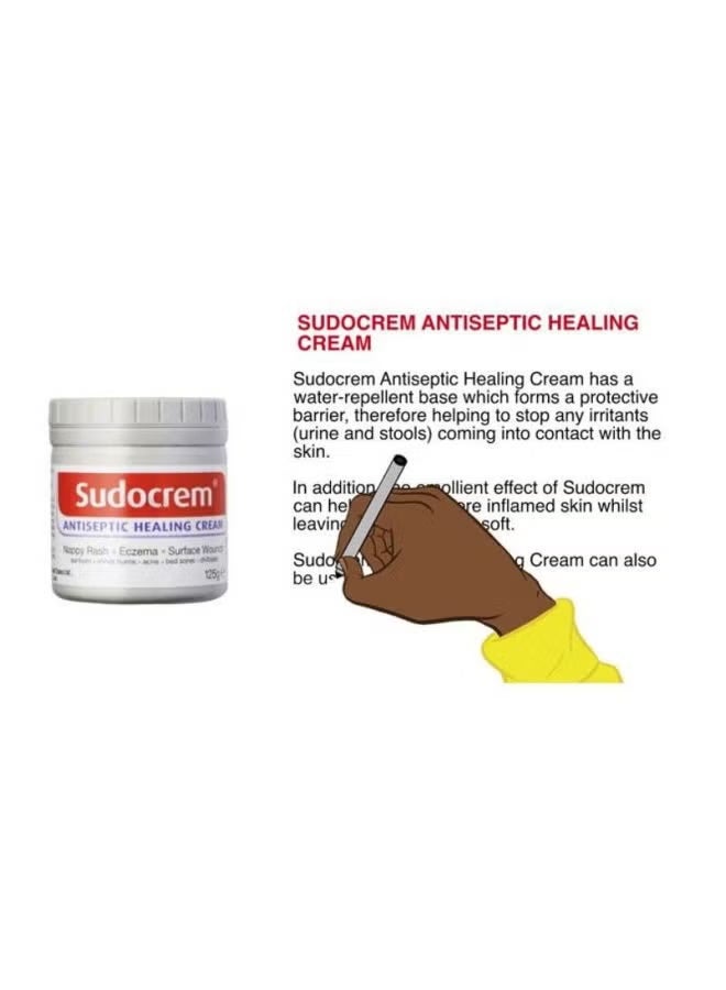 سودو كريم سودوكريم (Sudocrem) كريم مطهر ومعالج 125 جم – عبوة من قطعتين، كريم واقٍ متعدد الاستخدامات للبشرة لعلاج طفح الحفاض وتهيجات الجلد. - Image 3