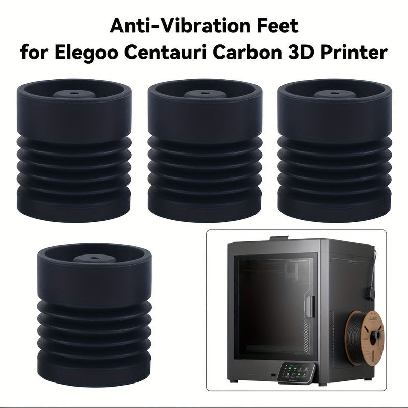 4 قطعة من أقدام مقاومة الاهتزاز لطابعة إليغو سينتاوري ثلاثية الأبعاد، وسادات امتصاص صدمات من السيليكون عالية المتانة - Image 2