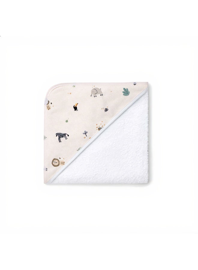 Hummingbird Premium Hooded Baby Towel – Ultra-Soft Absorbent Bath Towel with Hood for Newborn & Toddler, Zoo Design - Image 3