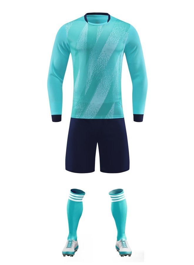 Men's Football Training Suit Long Sleeve Sports Team Jersey with Personalized Printing