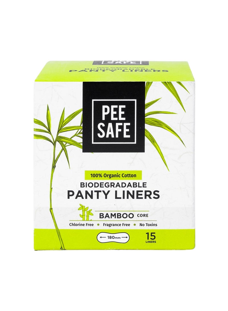 PEE SAFE Organic Cotton Panty Liners 15 Pcs - Image 1