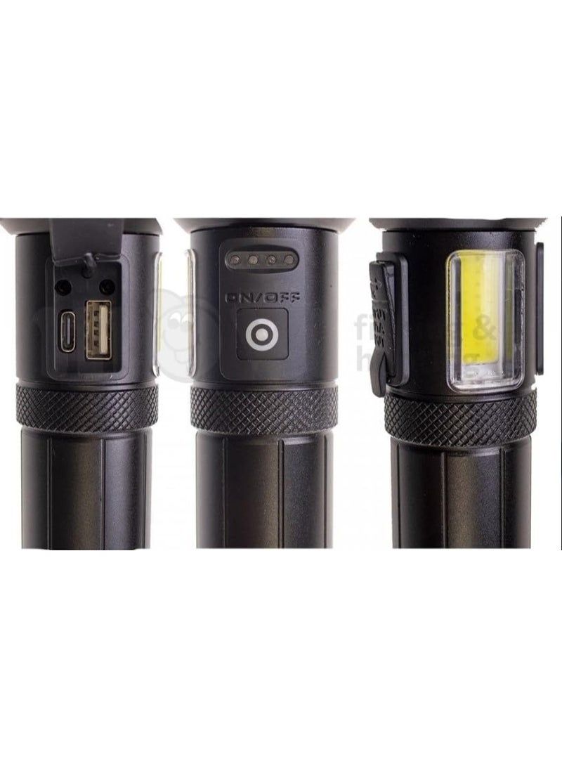 X-BALSG P90 Super Light Rechargeable Flashlight – Ultra Bright, Long Range, Waterproof LED Torch for Outdoor, Camping & Emergency Use - Image 5