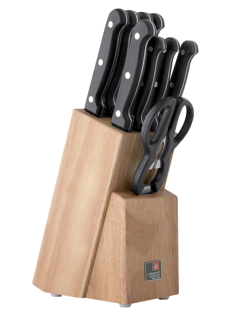 Richardson Sheffield Artisan 9pc Knife set block wood