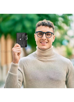 SPIFFY Spiffy Faux Leather Black Stylish Wallet For Men And Women | Wallet Men | Rfid Wallet | Wallet For Women | Unisex Wallet  - Image 2