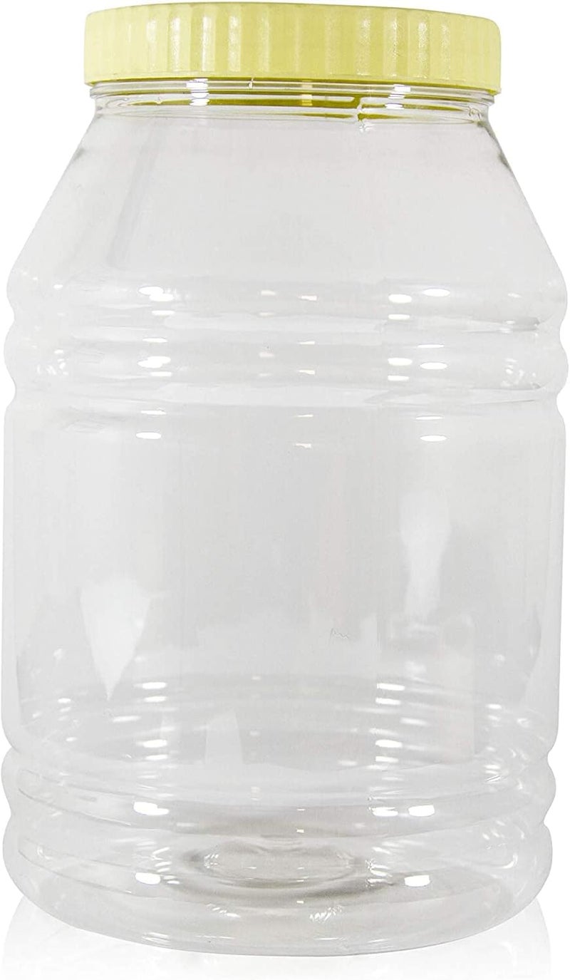 Alsaqer Round SpiceJar/Pet Jar/Plastic Round Food Storage Jar 5000 ml Capacity