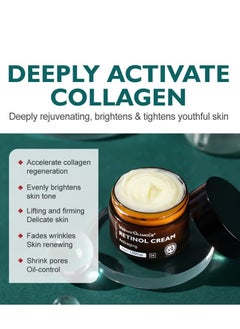 Vibrant Glamour Retinol Face Cream | Anti-Aging & Antioxidant Moisturizer | Reduces Fine Lines, Firms, and Brightens Skin  - Image 3