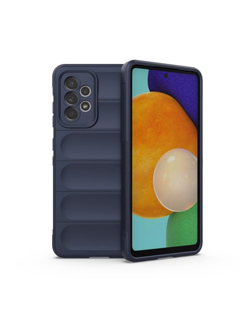 Phone case cover Magic Shield TPU + Silicone Shockproof Phone Case For Samsung Galaxy A52 / A52S (Dark Blue)