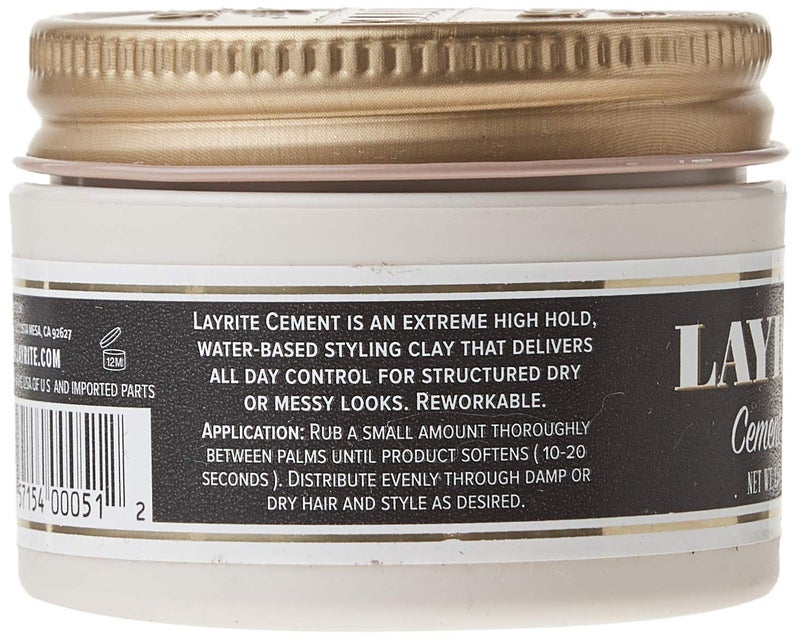 Layrite Deluxe Cement Hair Clay, 1.5 Ounce - Image 3