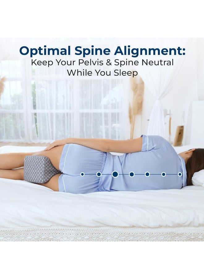 5 STARS UNITED - 5 STARS UNITED Knee Pillow for Sleeping - Leg Pillow 100% Memory Foam - Leg Pillows for Sleeping on Side - Knee Support Pillow - Knee Cushions for Sleeping - Hip Support Pillow Contour - Image 1