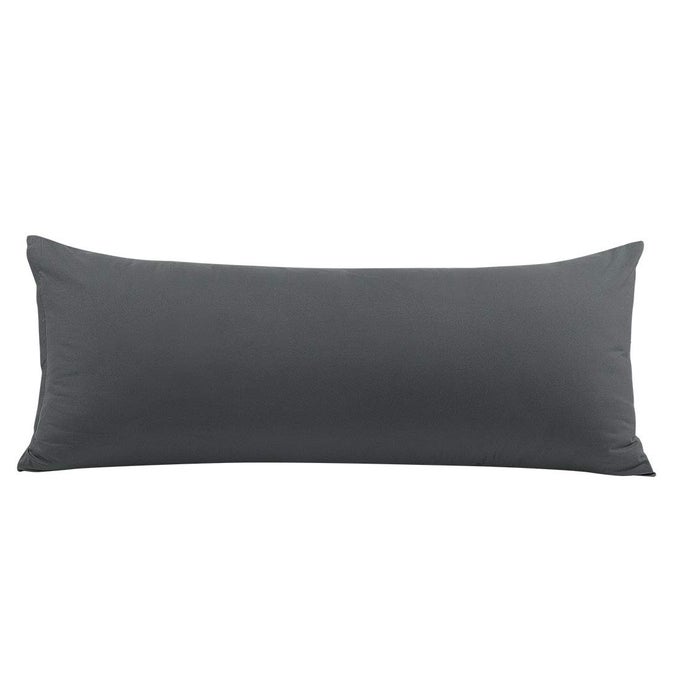 BODY PILLOW COVER SOFT MICROFIBER PILLOWCASE WITH ZIPPER CLOSURE 20X72 GREY