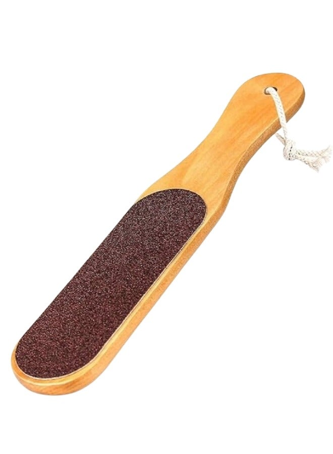 2-Pack Professional Wooden Foot File Double-Sided for Pedicure – Removes Hard Dead Skin, Calluses, and Foot Corns – Perfect for Men and Women to Smooth and Care for Feet at Home or in Beauty Salons, Durable and Comfortable Design for Long-Lasting Use - Image 2