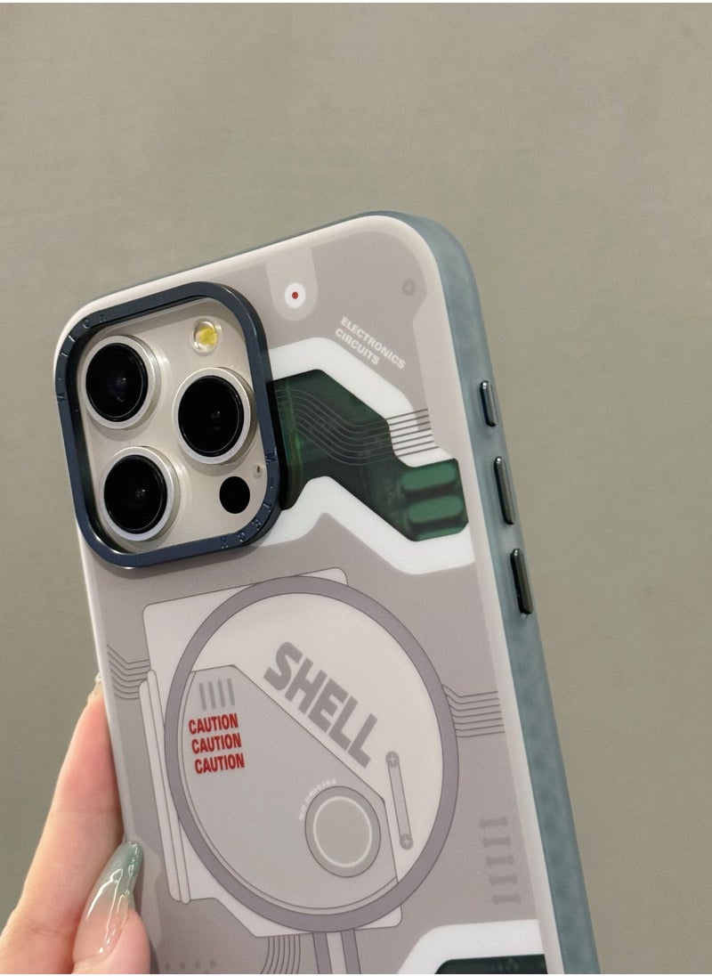 Color Fans - Magnetic Electronics-Inspired Case for iPhone 15 Pro Max - Image 1