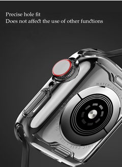 Generic 3 Pack PC Case for Apple Watch Case 45mm Series 9&8 & 7 with Tempered Glass Screen Protector, Full Hard Ultra-Thin Scratch Resistant Bumper Protective Cover 45MM  - Image 5