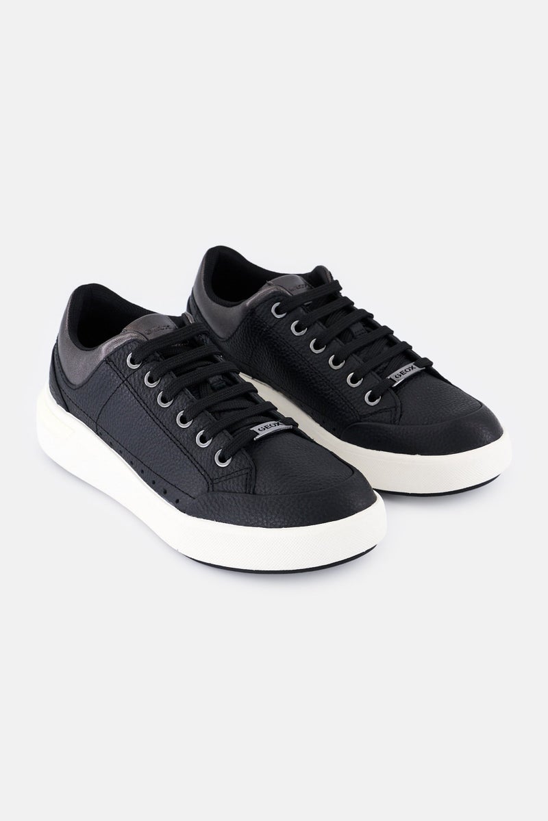 GEOX Women D Dalys A Lace Up Casual Shoes, Black - Image 1