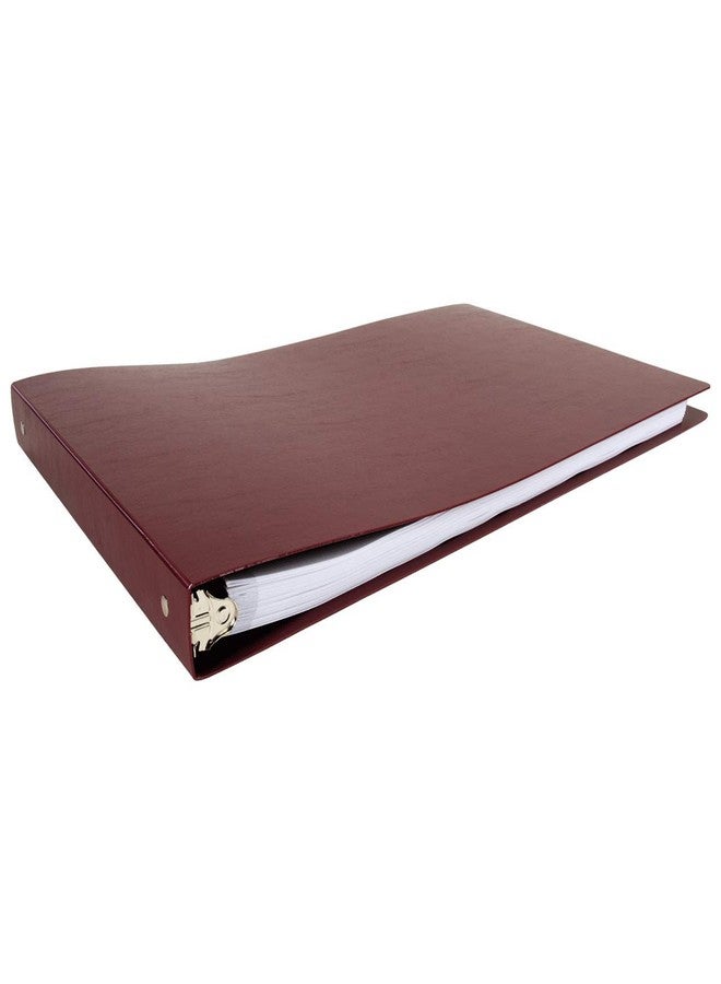 11x17 Binder Poly Panel Featuring a 1" Round Ring Maroon