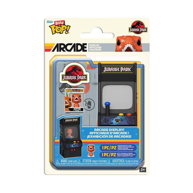 Funko Bitty POP! Arcade Jurassic Park Raptor Vinyl Figure with Arcade Display (8.9 cm) - Image 1