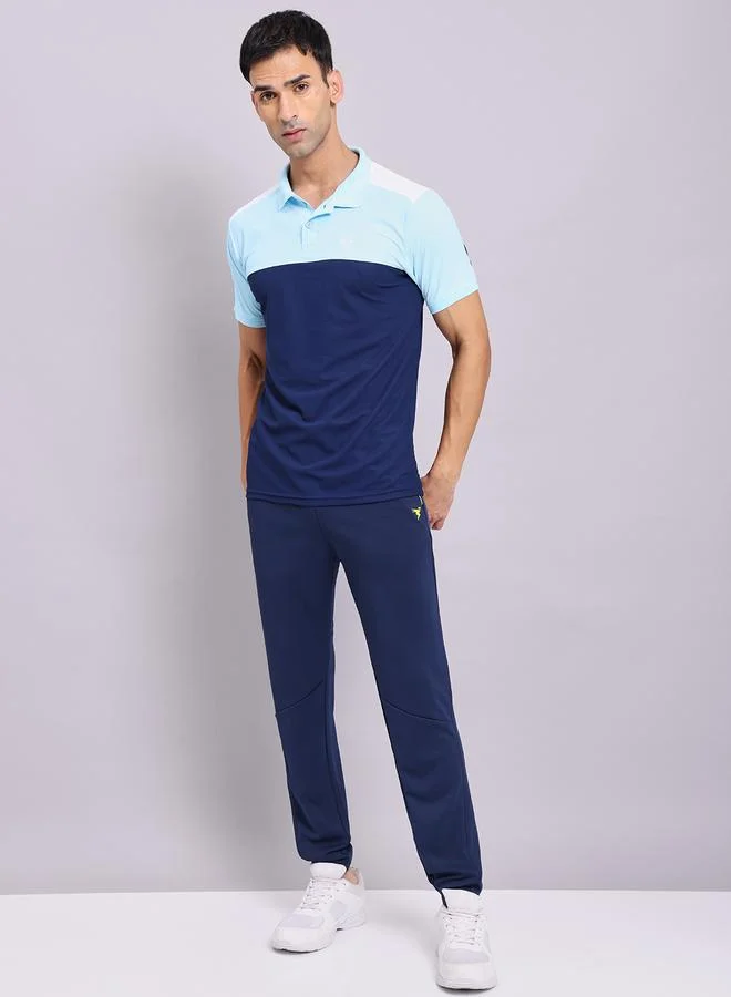 Technosport Solid Slim Fit Trackpants with Techno Dry by Styli