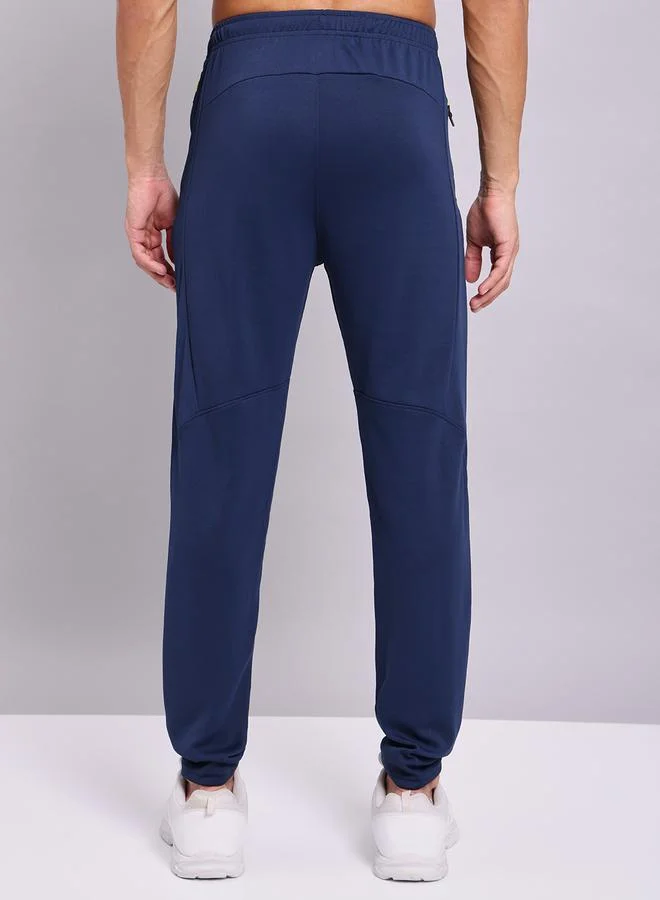 Technosport Solid Slim Fit Trackpants with Techno Dry by Styli