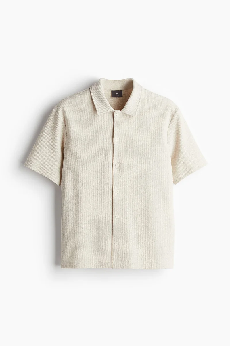 اتش اند ام Regular Fit Ribbed Shirt
