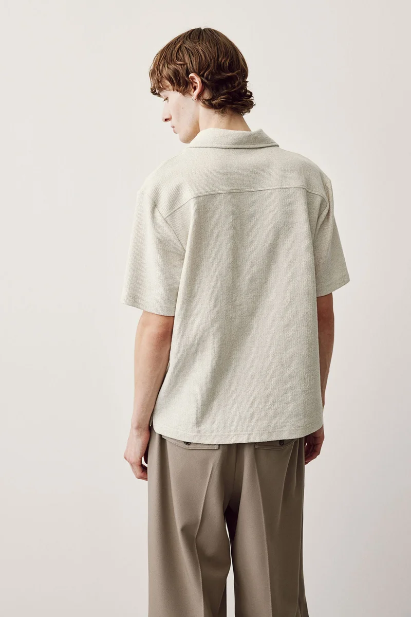 اتش اند ام Regular Fit Ribbed Shirt