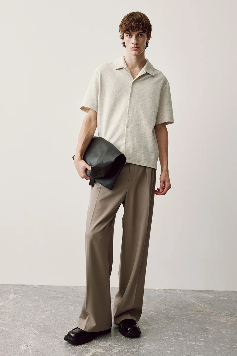 اتش اند ام Regular Fit Ribbed Shirt