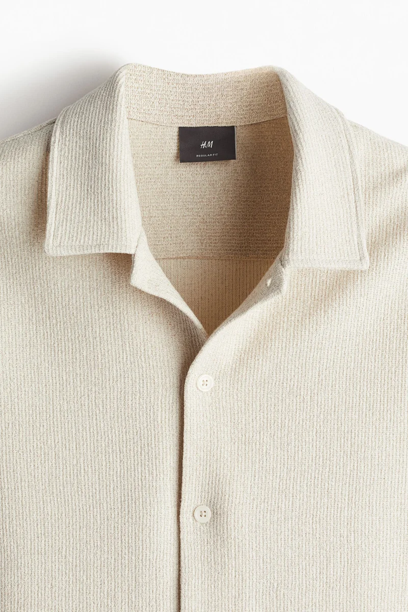 اتش اند ام Regular Fit Ribbed Shirt