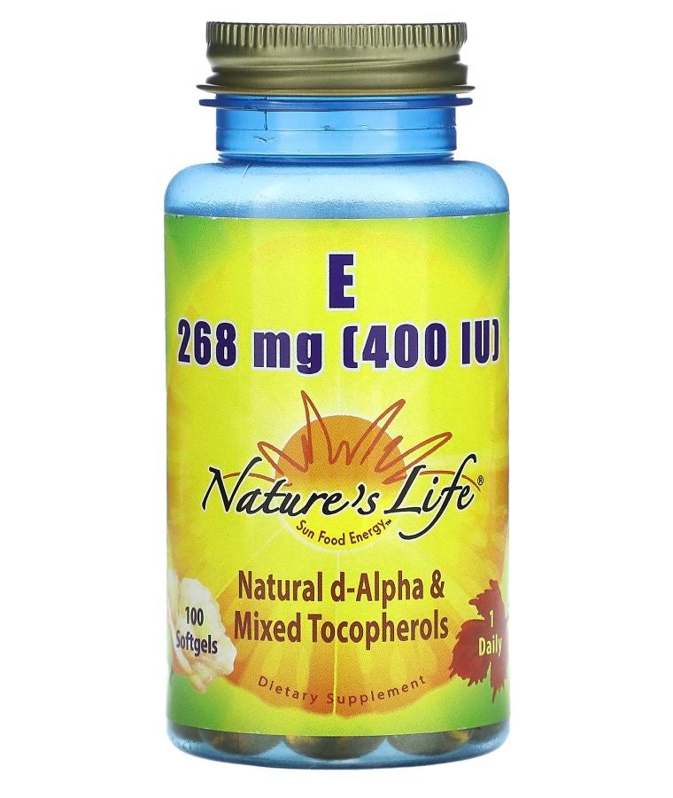 Nature's Life Vitamin E 268 mg (400 IU) 100 Softgels