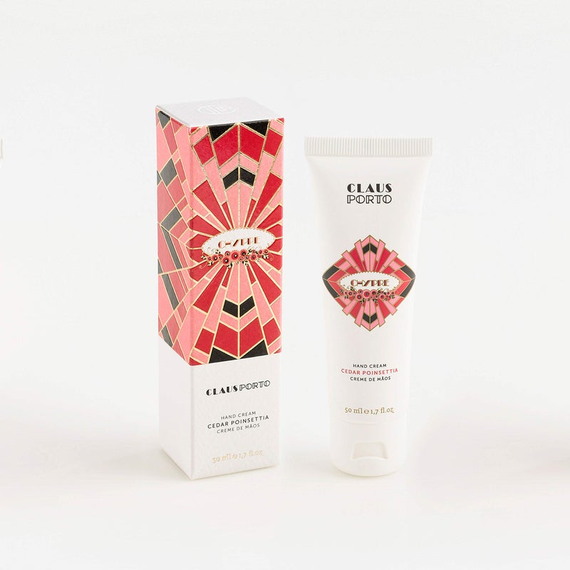 Claus Porto - Chypre Cedar Poinsettia Hand Cream | Silky, Fast-Absorbing, Nourishing | Softens Cuticles | Restorative, Aromatic, Floral (50g | 1.7 oz) - Image 2