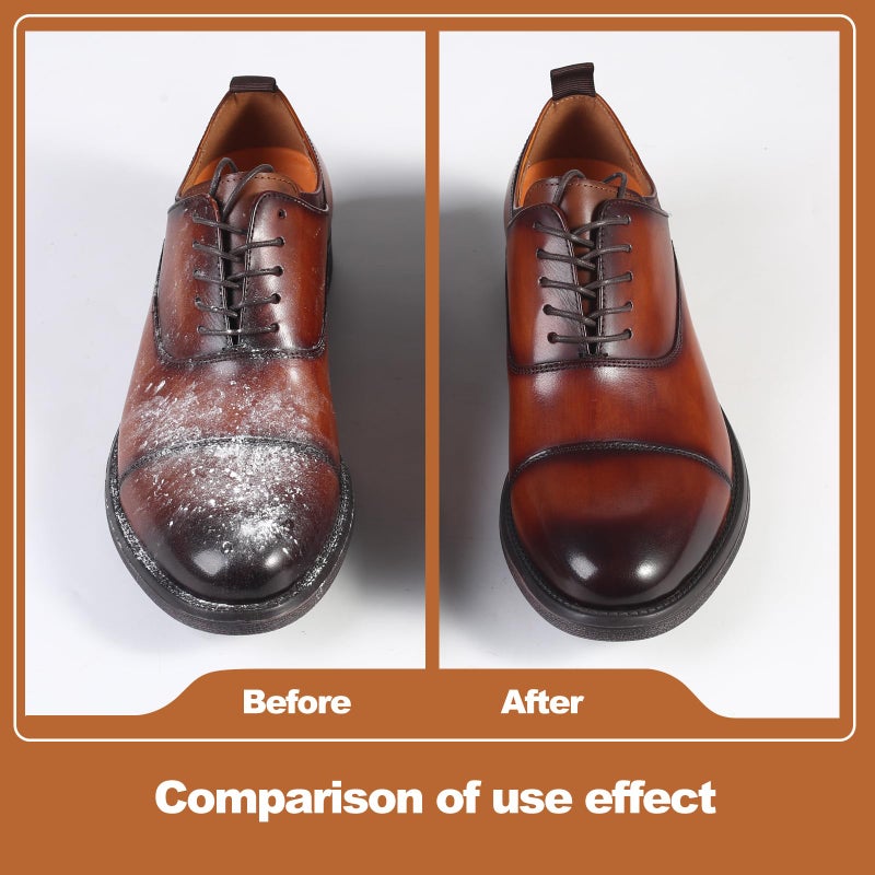Srefaka Shoe Brush Shoe Polish Brush Horse Hair Brush for Leather Horsehair Shoe Brush Professional Shoe Polish Applicator - Image 5