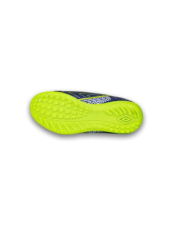 umbro Spirito Youth Turf Soccer Shoes - Durable Rubber Sole Perfect for Outdoor & Indoor Play Blue/Lime/White 3 Little Kid, 33 EU - Image 3