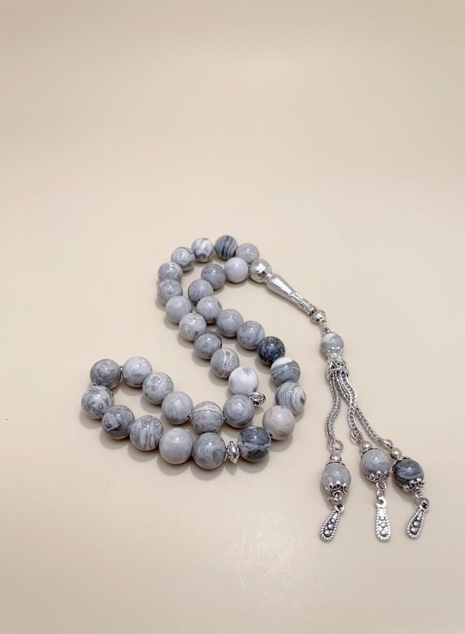 General 33 Natural Jade Prayer BeadsTasbih/10mm  - Image 2