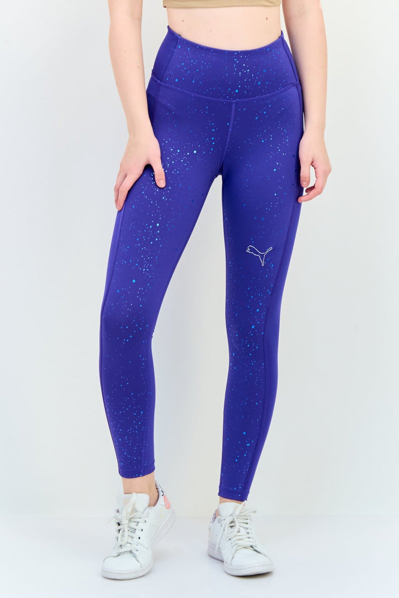 PUMA Women Sportswear Fit 7/8 Training Leggings, Blue - Image 1