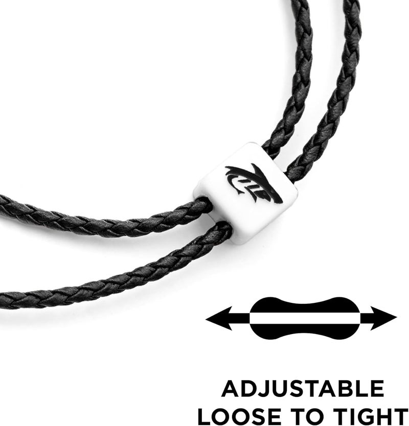 Pilotfish Leather Sunglasses Strap - Glasses Retainer Cord for Men or Women, Secure Chain Eyeglass or Sunglass Holder - Image 3