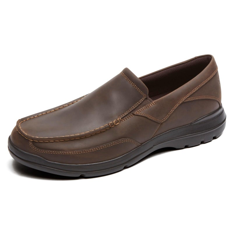 Rockport Men's Junction Point Slip-on, Chocolate, 10.5 Wide - Image 1