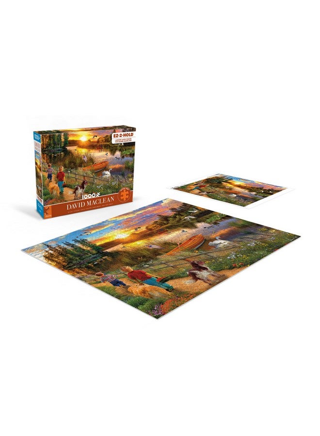سيكو - ديفيد ماكلين - غروب الشمس على النهر - أحجية الصور المقطوعة كبيرة الحجم من 1000 قطعة - Image 4