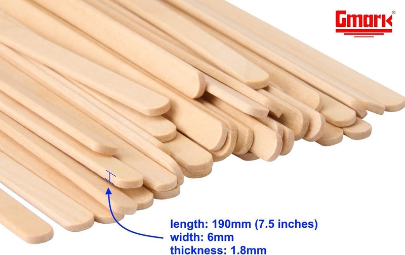 Gmark Coffee Stir Sticks 7.5" 1000pc Round End, Eco Friendly Coffee Stirrers Wood for Hot Drinks - Natural Birch Wood GM1117 - Image 2