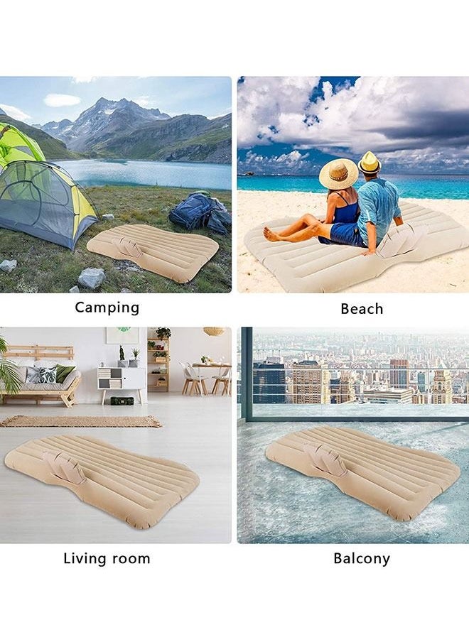 Generic - Air Mattress Car Inflatable Bed with Pump for Travel Camping Vacation Back Seat Blow-Up Sleeping Pad - Image 1