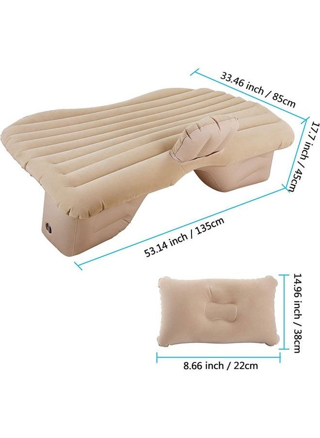Generic - Air Mattress Car Inflatable Bed with Pump for Travel Camping Vacation Back Seat Blow-Up Sleeping Pad - Image 1