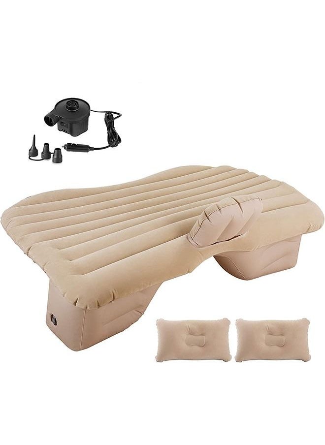 Generic - Air Mattress Car Inflatable Bed with Pump for Travel Camping Vacation Back Seat Blow-Up Sleeping Pad - Image 1