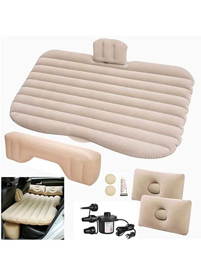 Generic - Air Mattress Car Inflatable Bed with Pump for Travel Camping Vacation Back Seat Blow-Up Sleeping Pad - Image 1