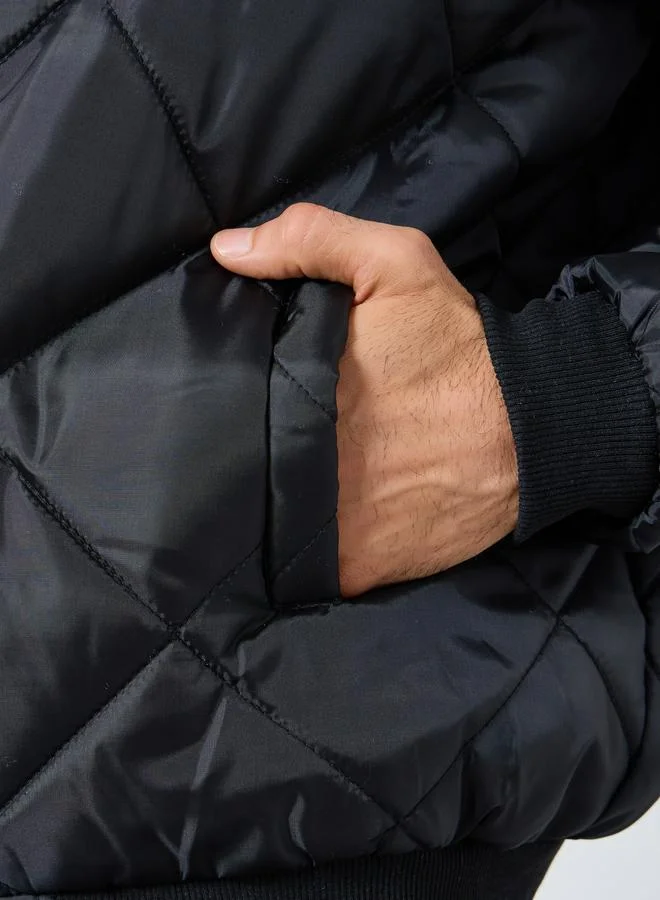Styli Black Men Relaxed Fit Lightweight Casual Jacket for Men | Best Price UAE