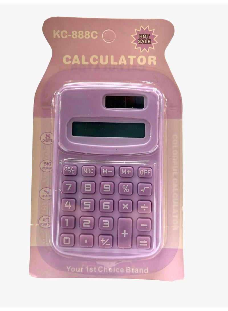 آلة حاسبة جيبية KC-888C - صغيرة الحجم وعملية للمدرسة والمكتب - Image 3