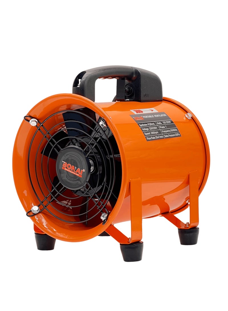 BONAI 10 Inch Industrial Portable Ventilator Fan – 400W High-Speed Exhaust Blower, 45 m³/min Airflow, 2900 RPM, 220V, Heavy Duty Extractor for Workshop, Warehouse, Construction Site - Image 1