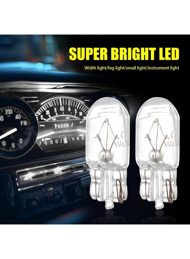 Tesnaao Pack-10 T10 Car Brake Lights, 1891/7443 5W Double-wire Vehicle Turn Signal Tail Light Replacements, Universal Waterproof Automotive Lighting Accessories for Truck SUV Car (White Light) - Image 3