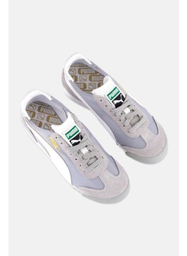 PUMA Kids Boy  Roma OG Nylon Double FS Lace Up Outdoor Shoes, White  - Image 3