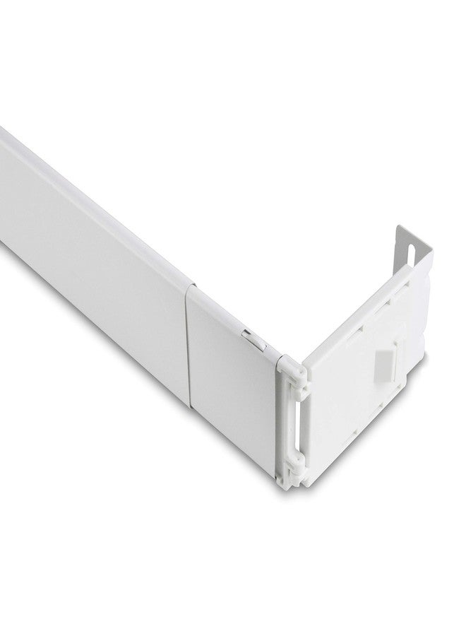 Rod Desyne AMN-WP4028 Wide Pocket Curtain Rod, 28-48 inch, White - Image 1