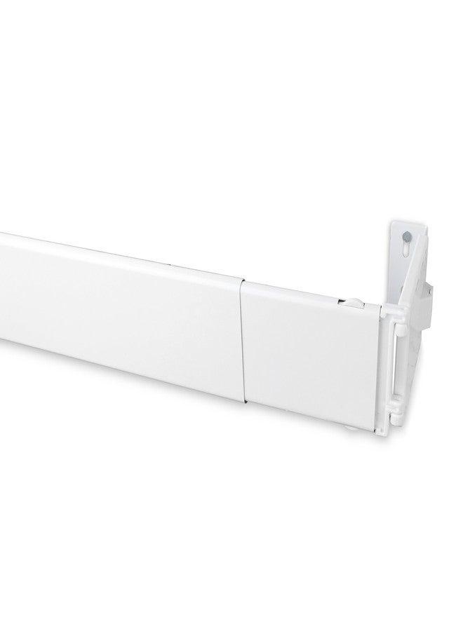 Rod Desyne AMN-WP4028 Wide Pocket Curtain Rod, 28-48 inch, White - Image 2